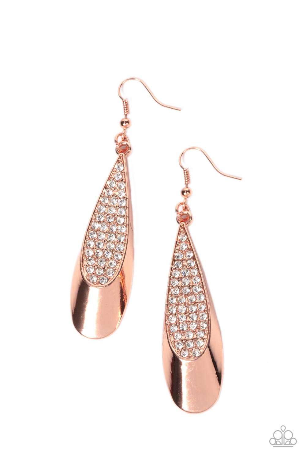 Prismatically Persuasive - copper - Paparazzi earrings