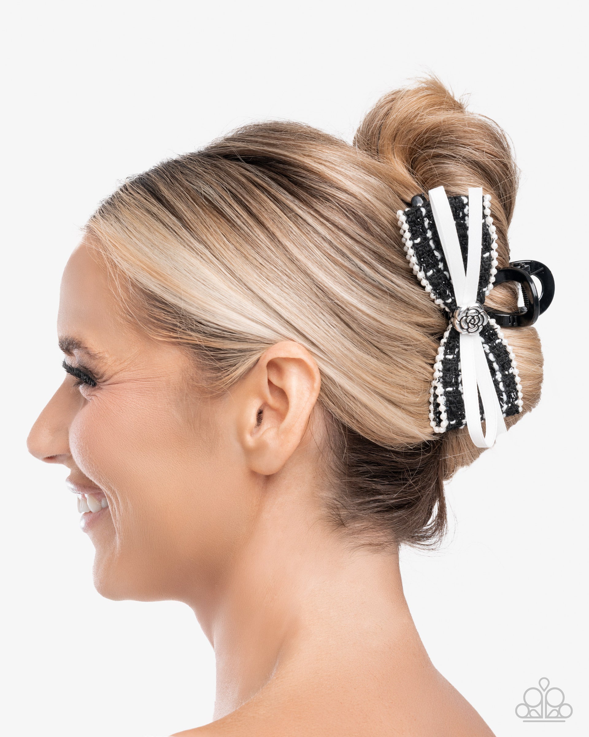 Private School - black - Paparazzi hair clip