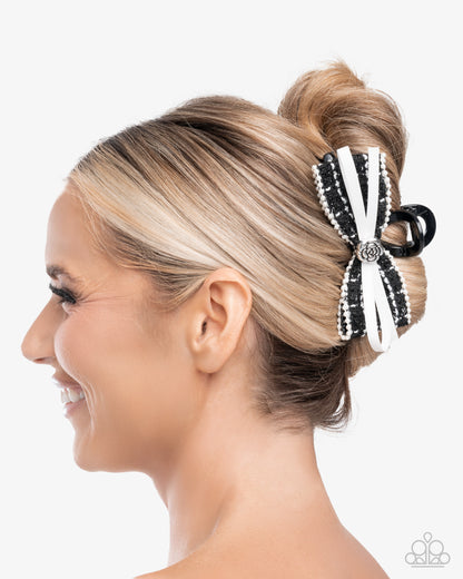 Private School - black - Paparazzi hair clip