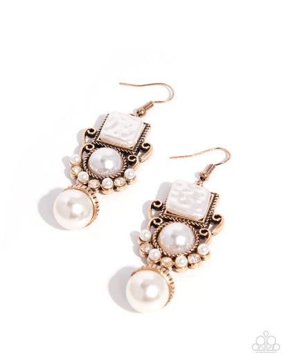 Prized Position - gold - Paparazzi earrings