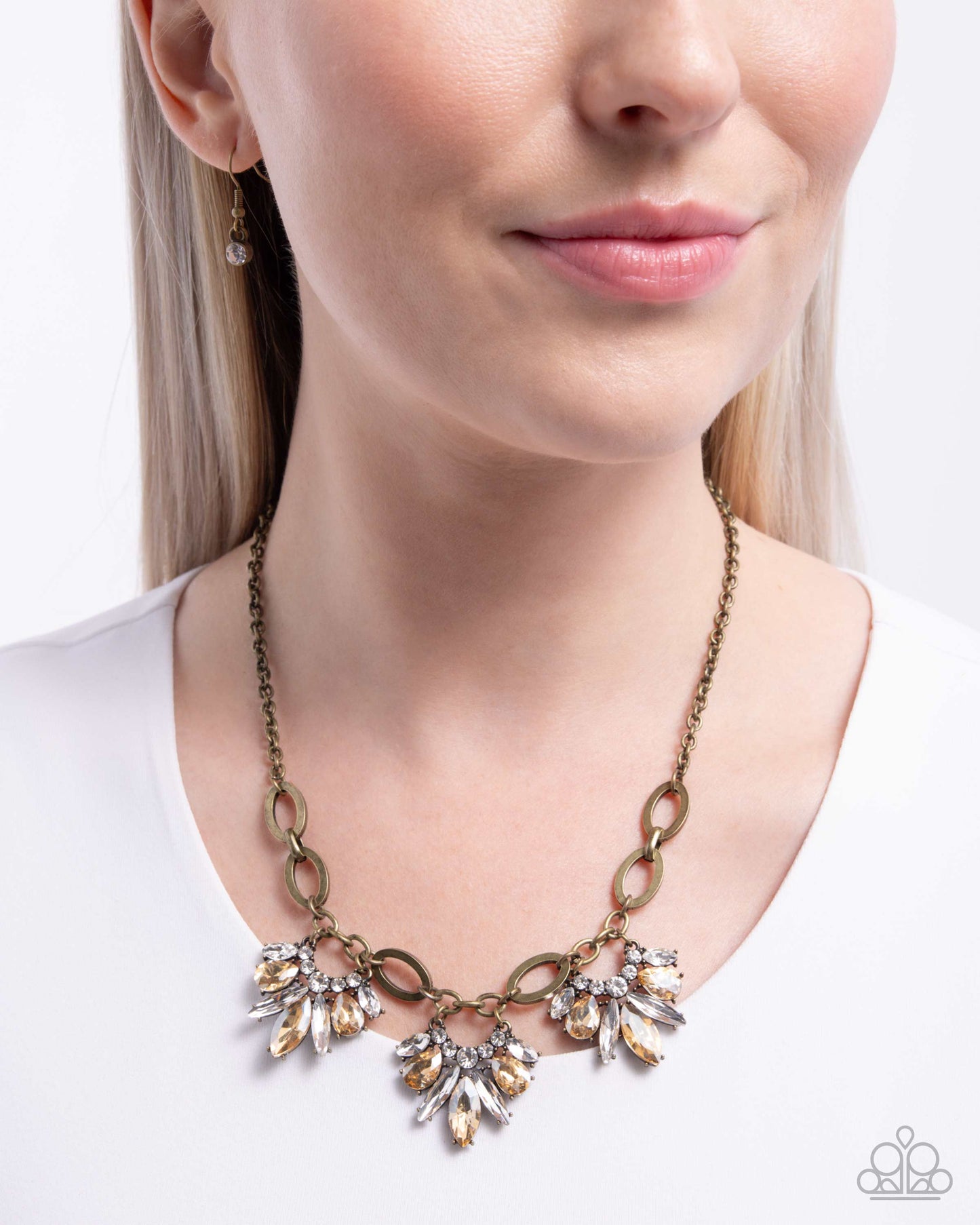 Professional Powerhouse - brass - Paparazzi necklace
