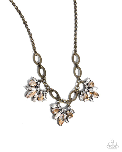 Professional Powerhouse - brass - Paparazzi necklace