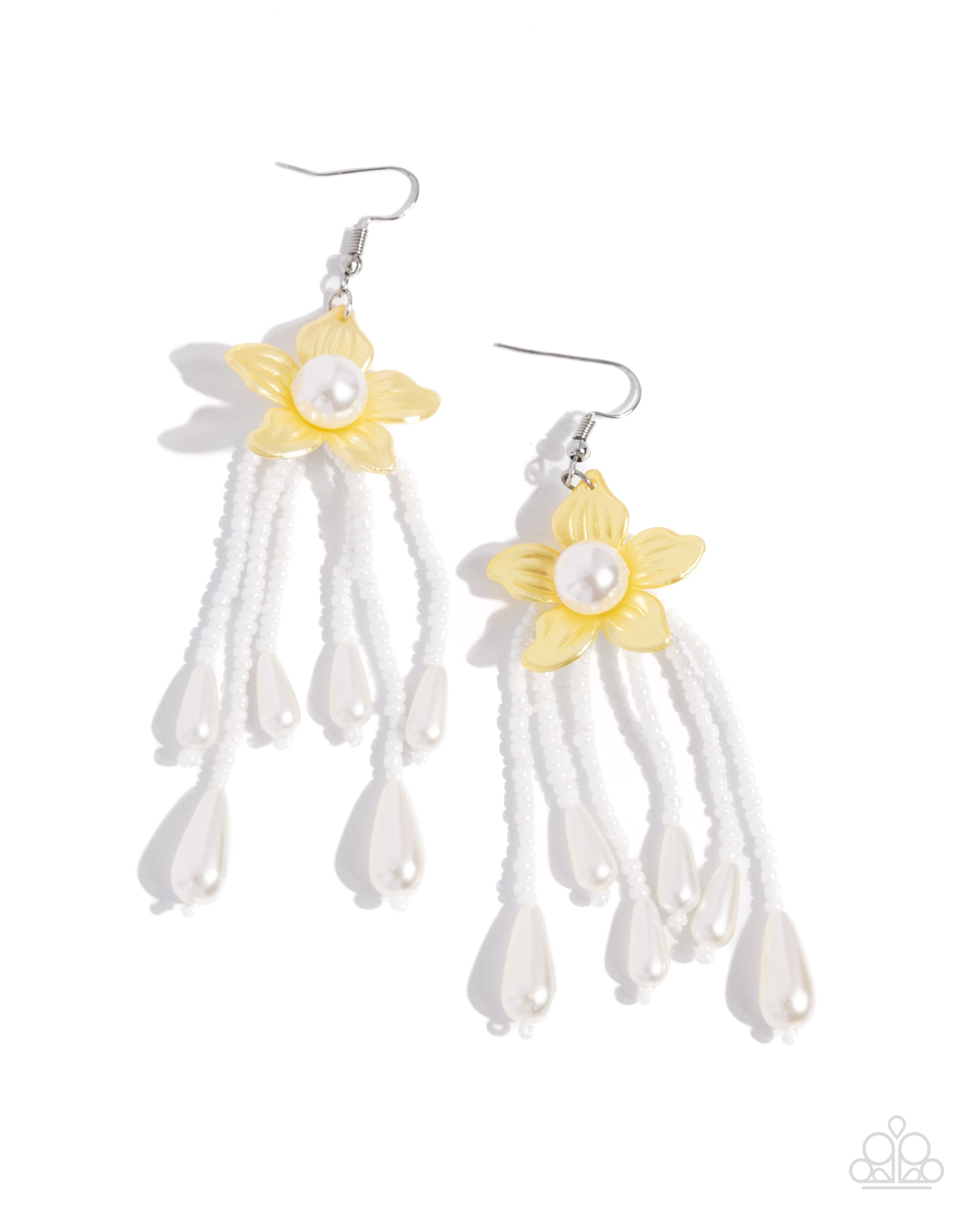 Prom Personality - yellow - Paparazzi earrings