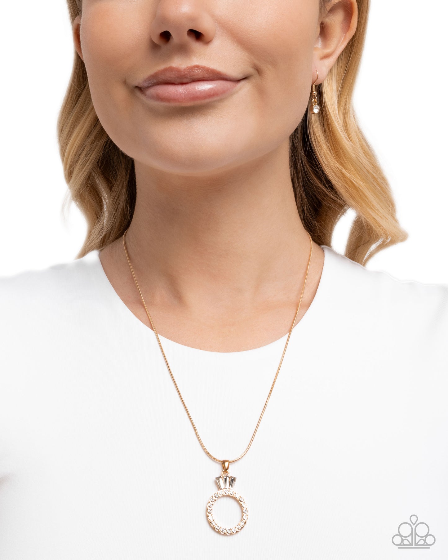 Promise Ring - gold - Paparazzi necklace