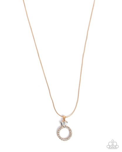 Promise Ring - gold - Paparazzi necklace