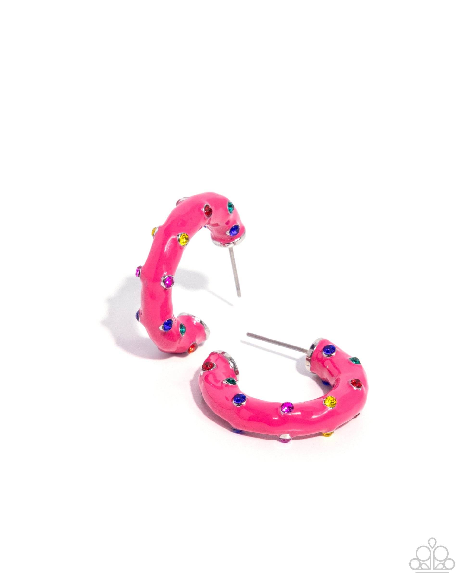 Promising Paint - pink - Paparazzi earrings