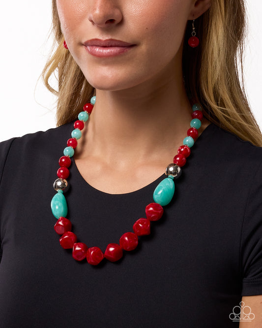 Promising Profession - red - Paparazzi necklace