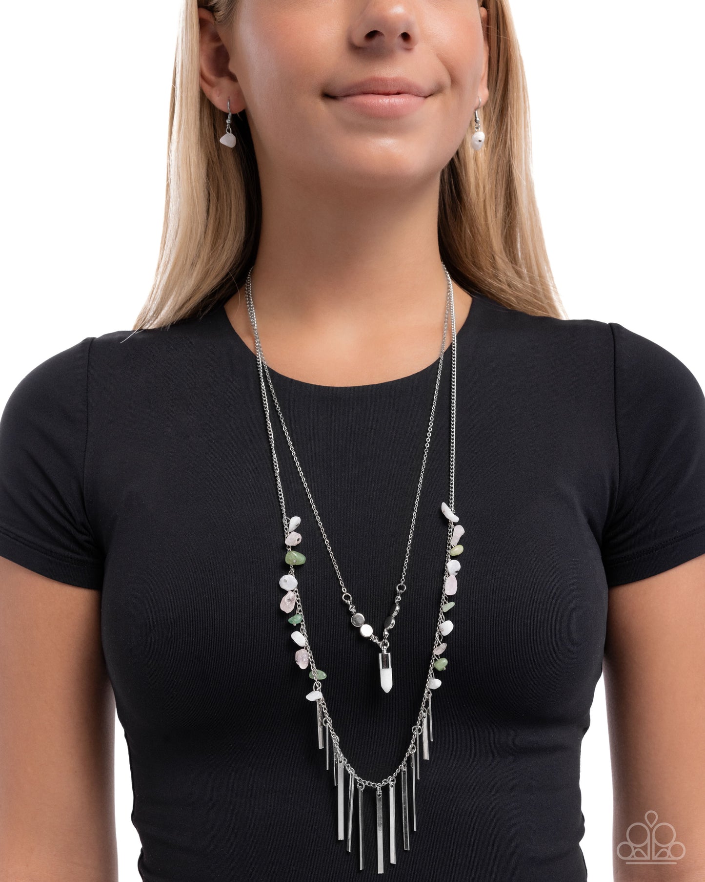 Promising Progress - white - Paparazzi necklace