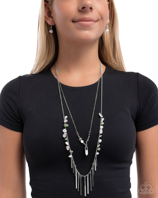 Promising Progress - white - Paparazzi necklace