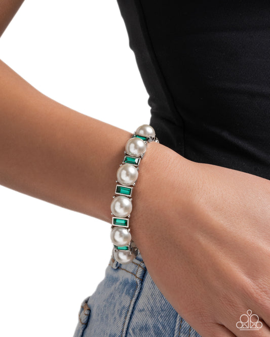 Pronged Palace - green - Paparazzi bracelet