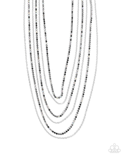 Pronged Purpose - black - Paparazzi necklace