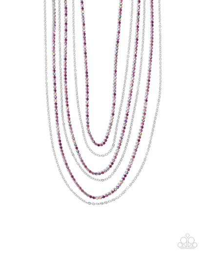 Pronged Purpose - pink - Paparazzi necklace