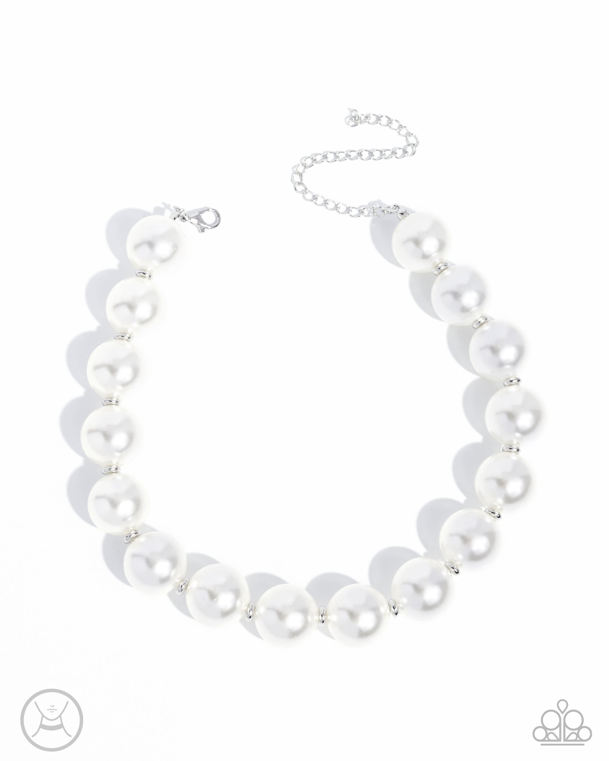 Pronounced Pearls - white - Paparazzi necklace