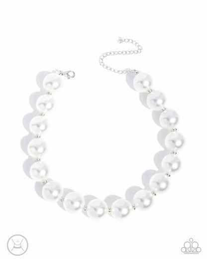 Pronounced Pearls - white - Paparazzi necklace
