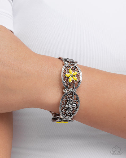 Proud Perennial - yellow - Paparazzi bracelet