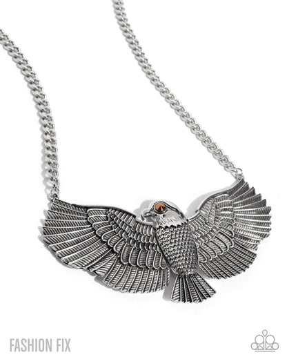 Proud as an Eagle's Scream - silver - Paparazzi necklace