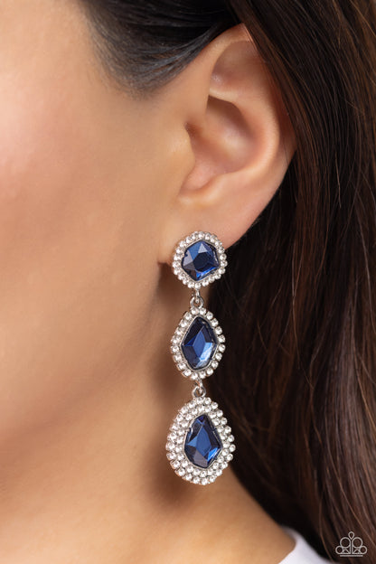 Prove Your ROYALTY - blue - Paparazzi earrings