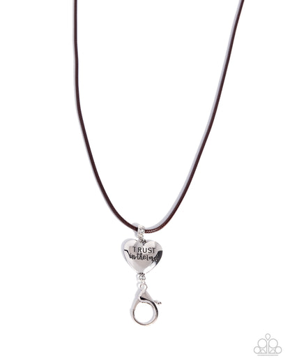 Proven Faith - brown - Paparazzi LANYARD necklace