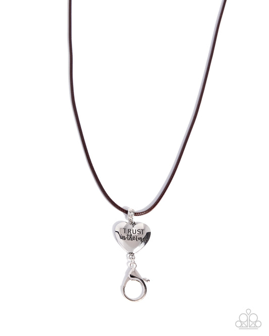 Proven Faith - brown - Paparazzi LANYARD necklace