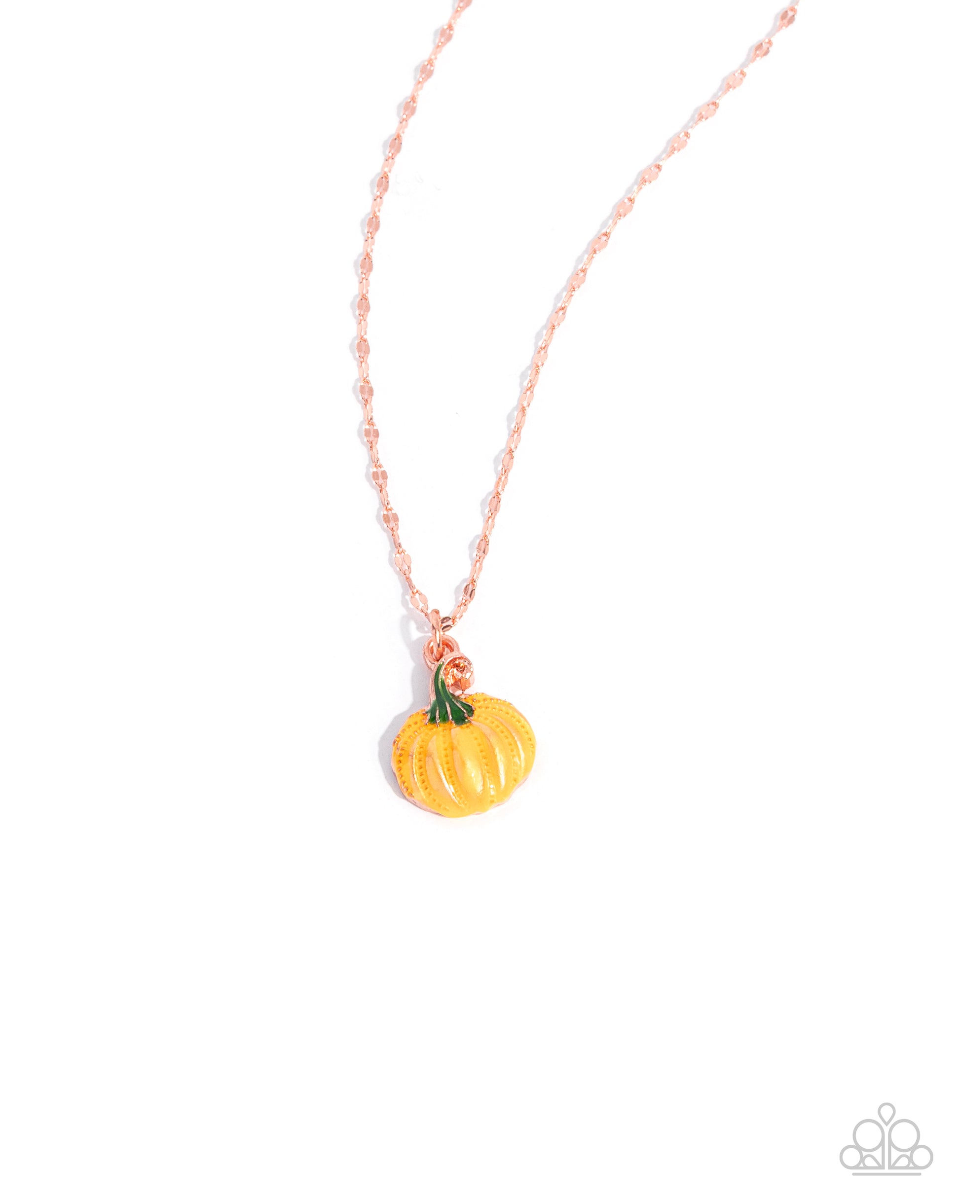 Pumpkin Patch - copper - Paparazzi necklace