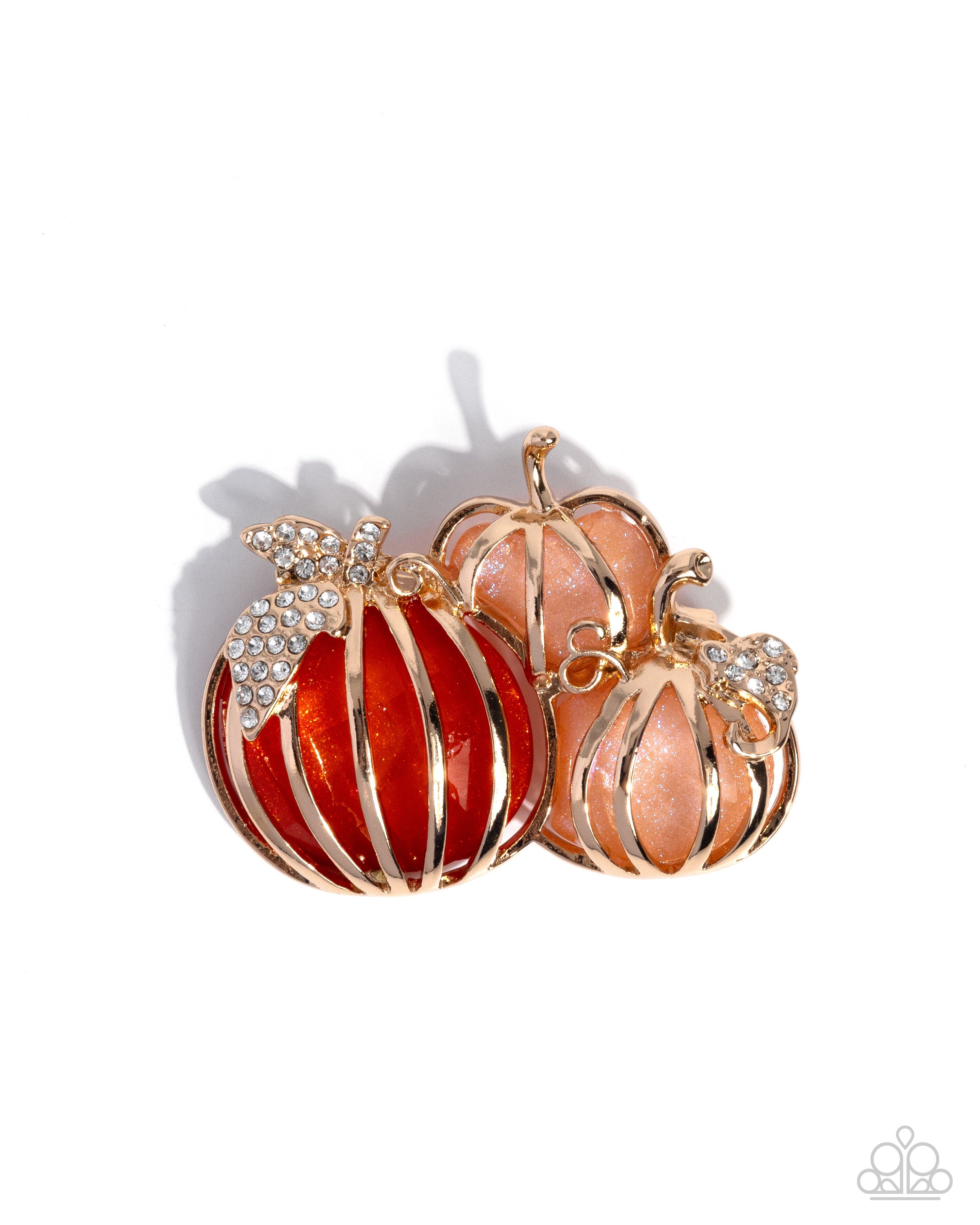 ぽちゃり♡プリンセスオーナメント Pumpkin Pattern - orange - Paparazzi brooch – JewelryBlingThing