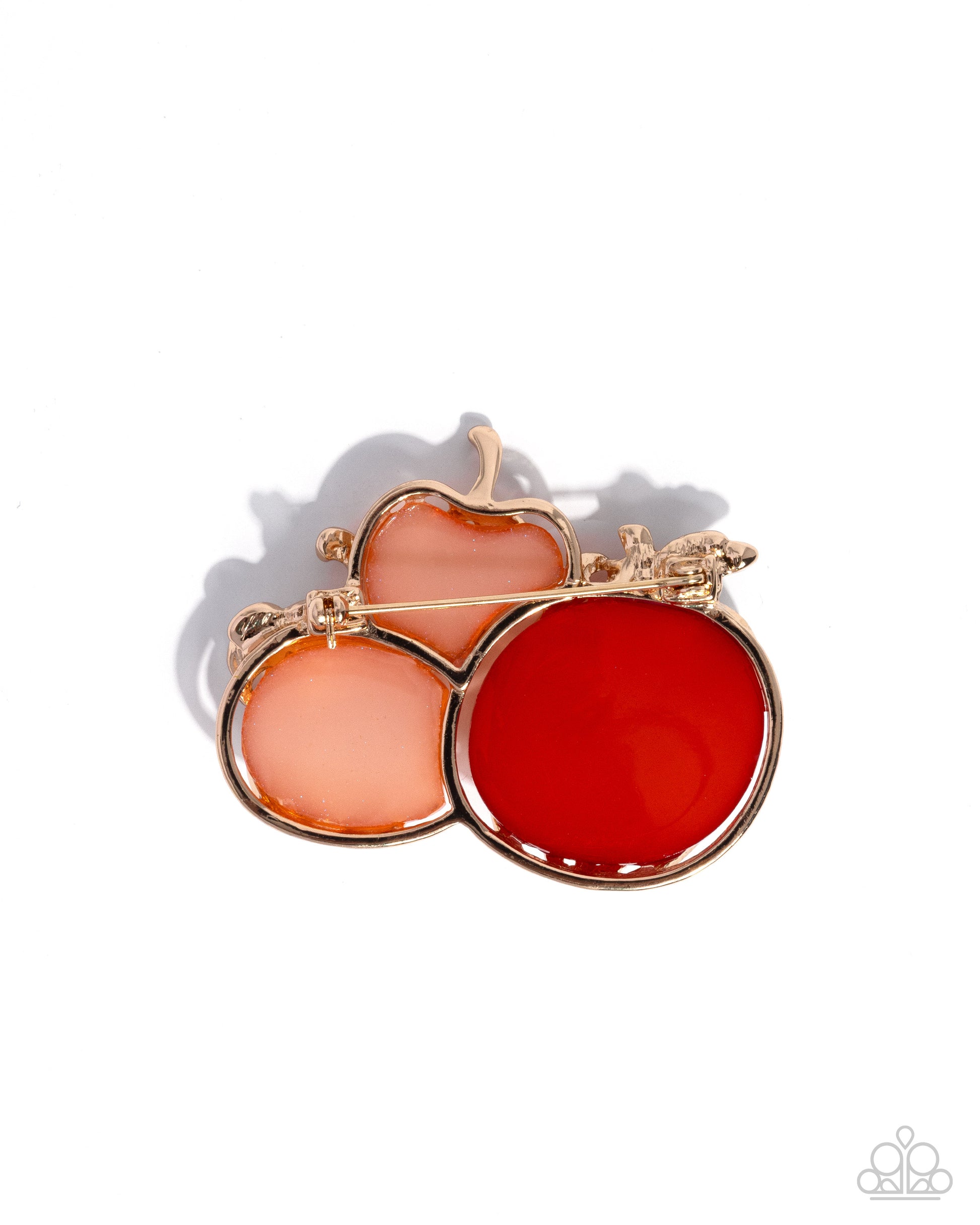 Pumpkin Pattern - orange - Paparazzi brooch