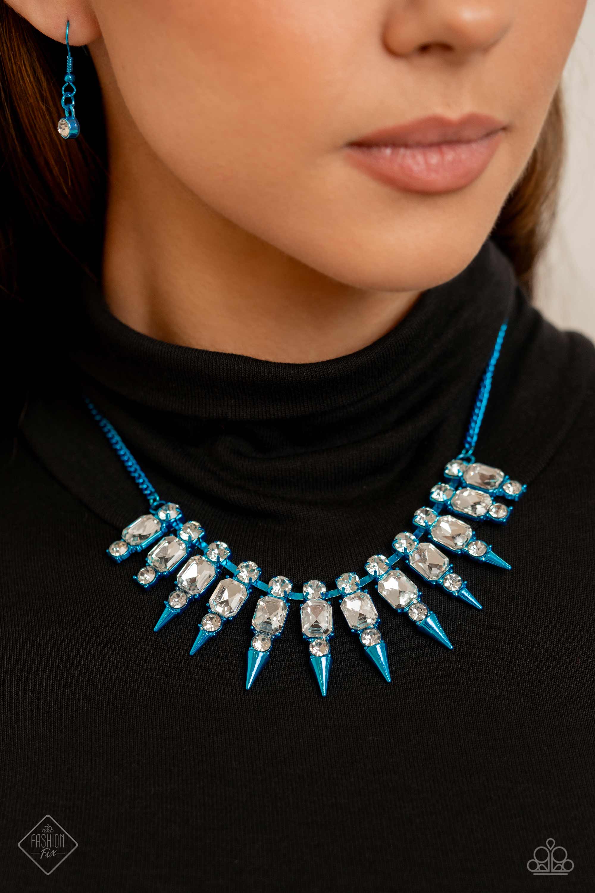 Paparazzi Necklace ~ All About Me - Blue – Paparazzi Jewelry | Online Store  | DebsJewelryShop.com