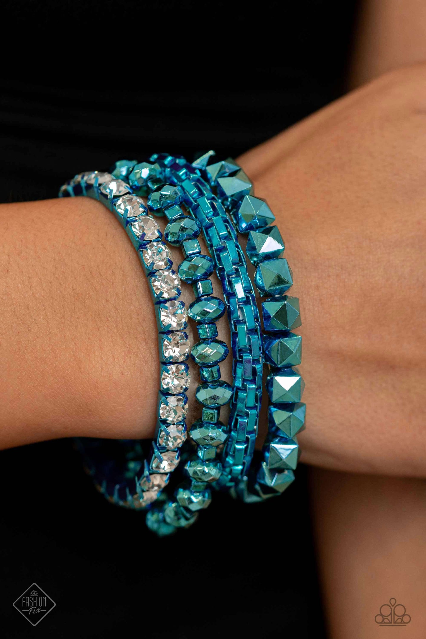 Punk Pattern - blue - Paparazzi bracelet