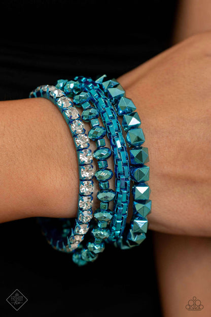 Punk Pattern - blue - Paparazzi bracelet