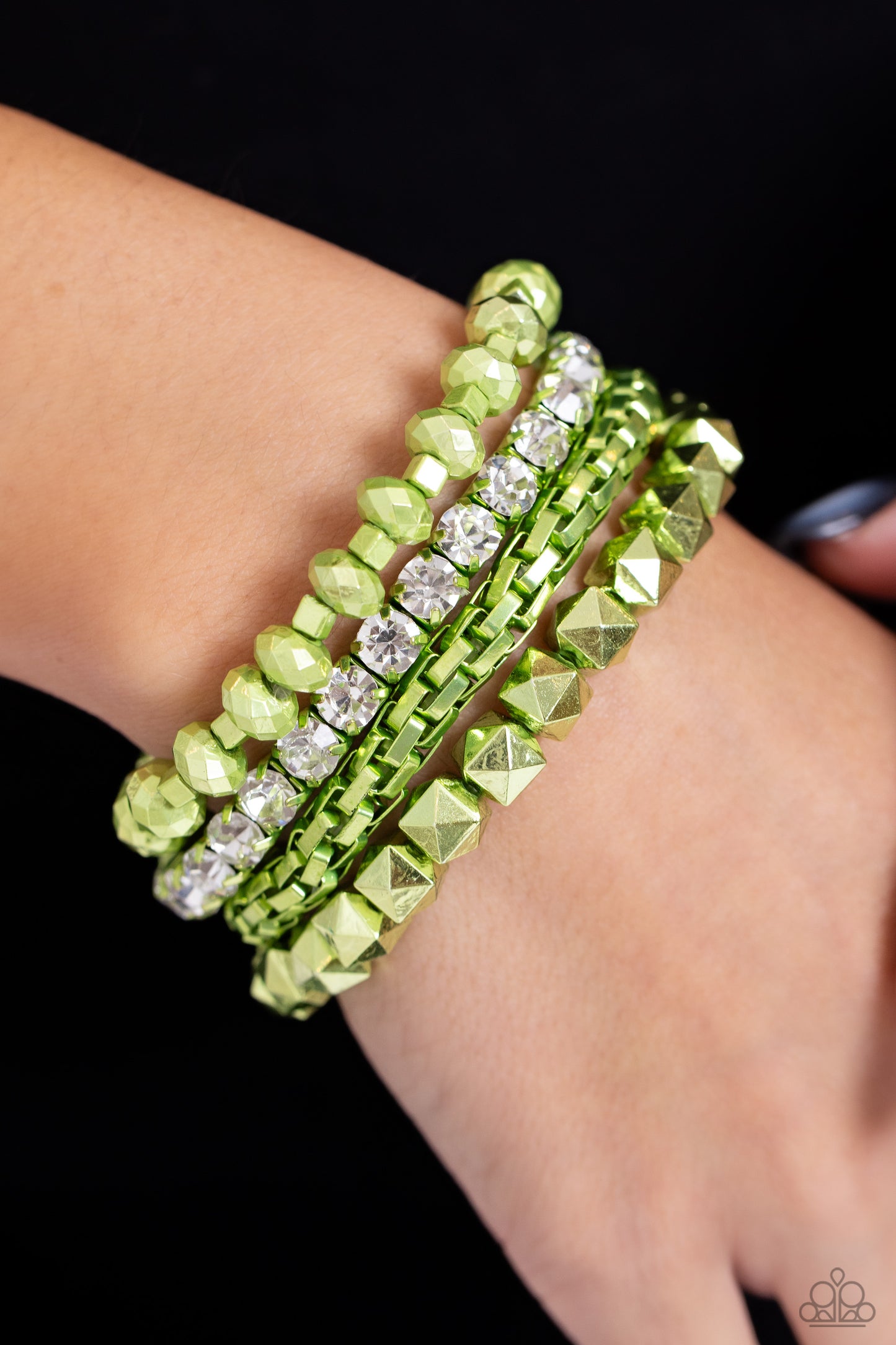 Punk Pattern - green - Paparazzi bracelet