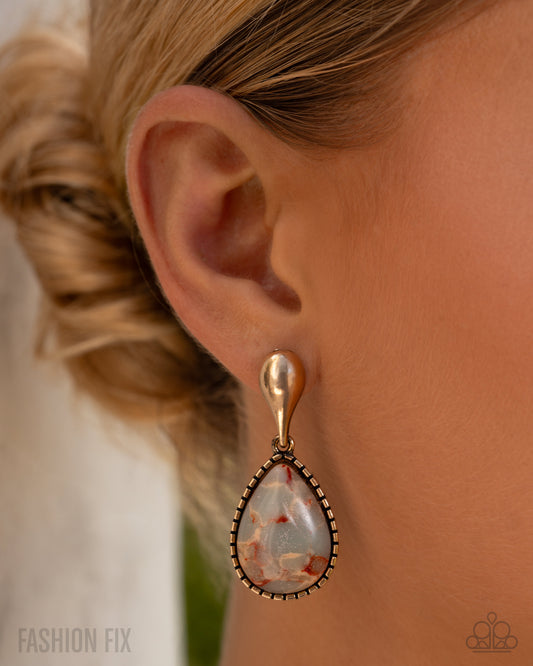 Pure Prize - multi - Paparazzi earrings