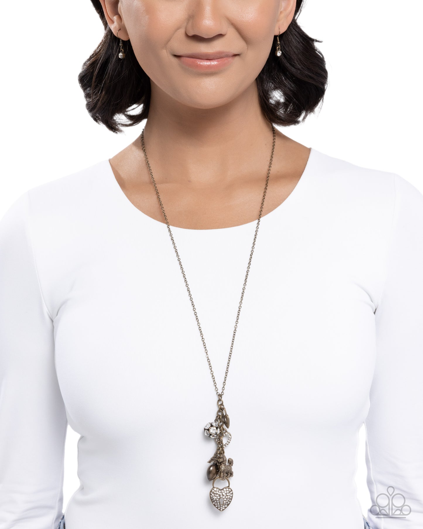 Purely Parisian - brass - Paparazzi necklace