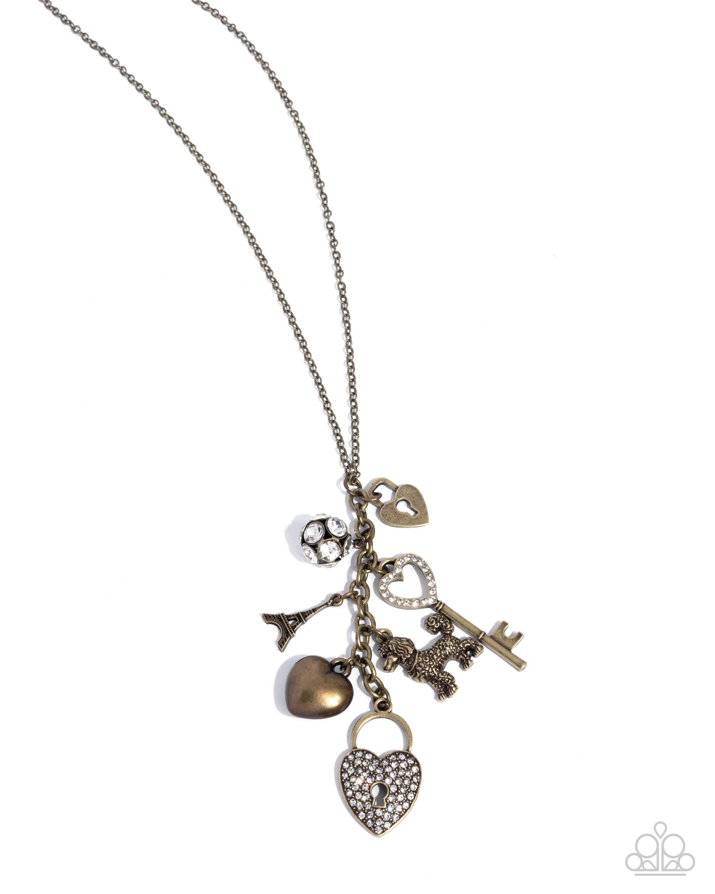 Purely Parisian - brass - Paparazzi necklace