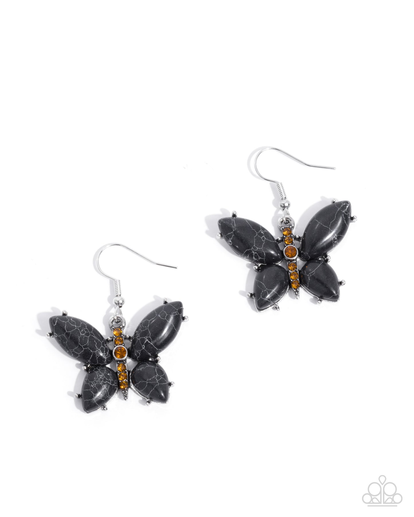 Purely Poised - black - Paparazzi earrings
