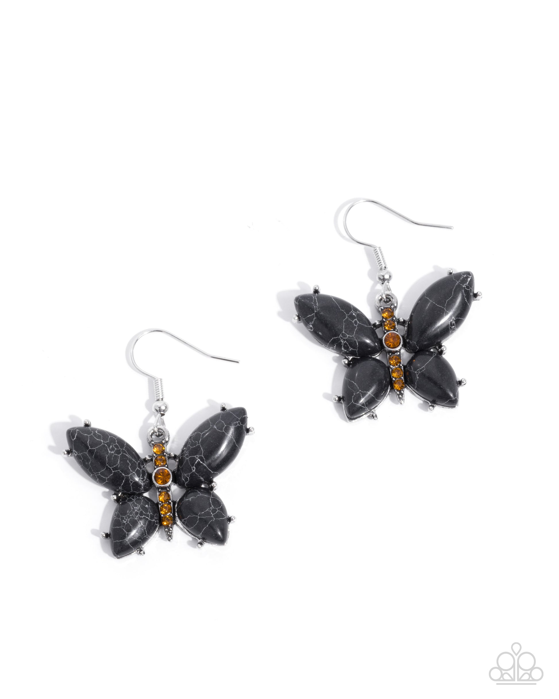 Purely Poised - black - Paparazzi earrings