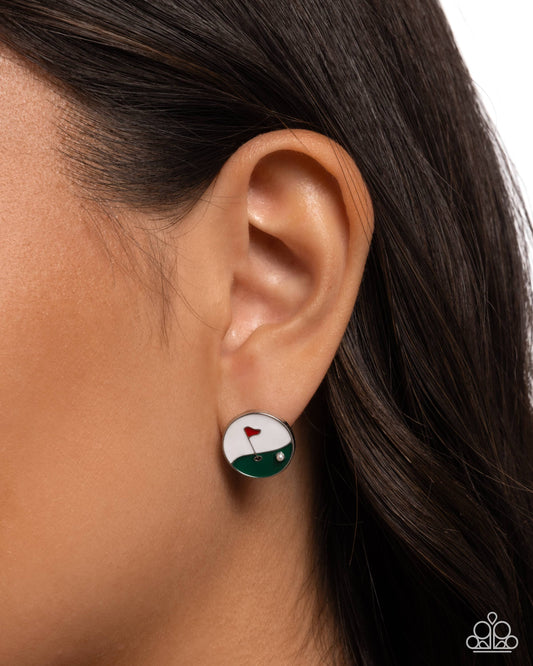 Putting on the Green - multi - Paparazzi earrings