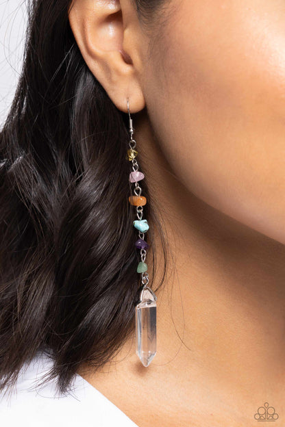 Quartz Qualification - multi - Paparazzi earrings