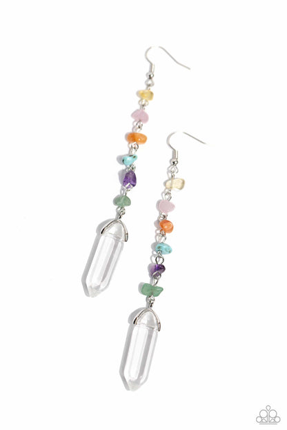 Quartz Qualification - multi - Paparazzi earrings