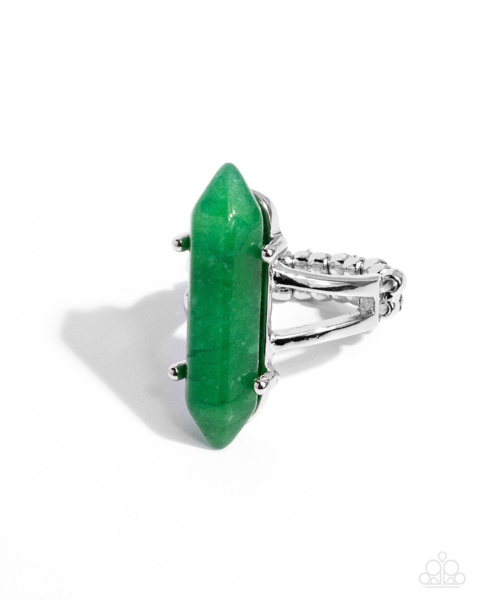 Quartz Quest - green - Paparazzi ring