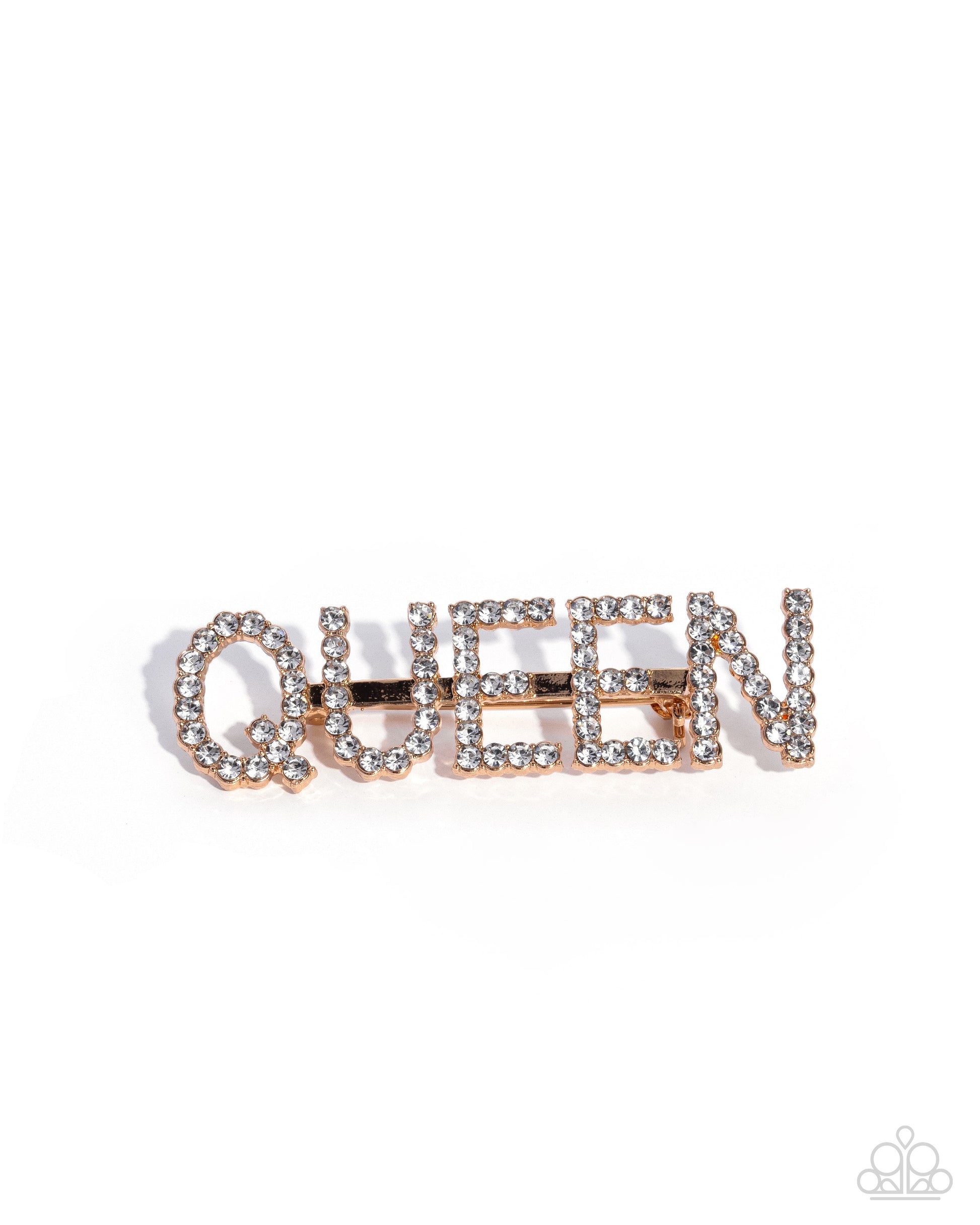 Queen Behavior - gold - Paparazzi brooch