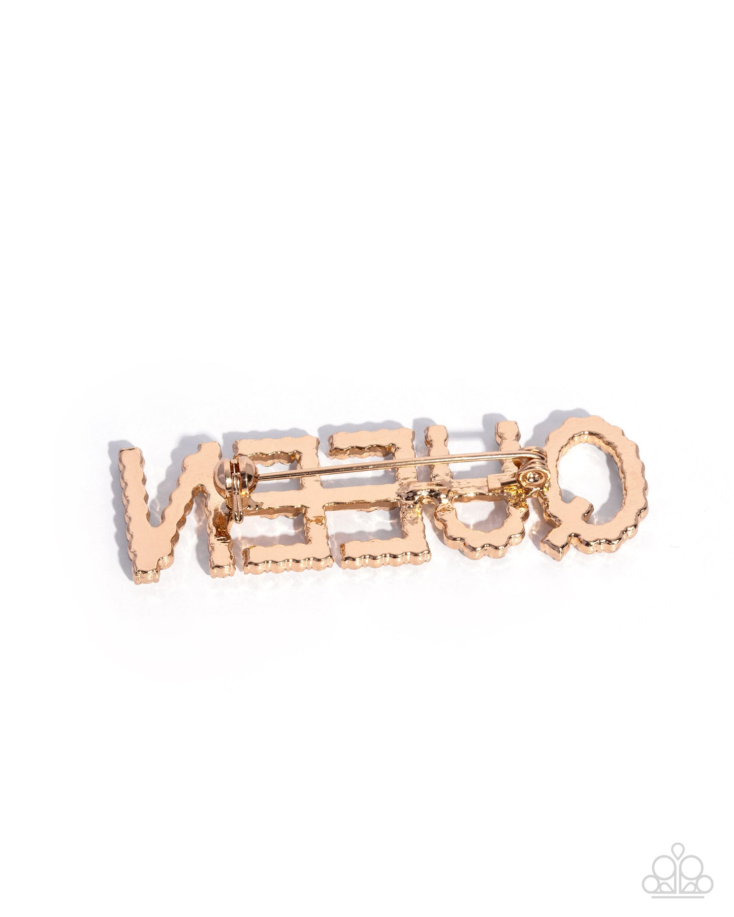 Queen Behavior - gold - Paparazzi brooch