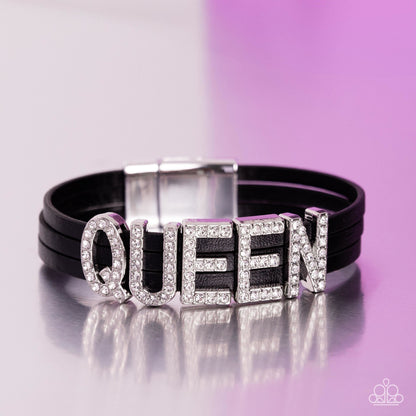 Queen of My Life - black - Paparazzi bracelet