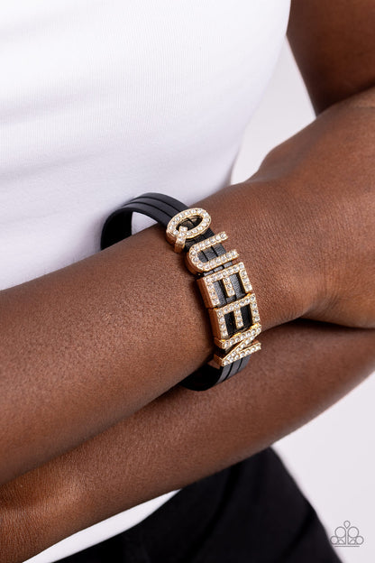 Queen of My Life - gold - Paparazzi bracelet