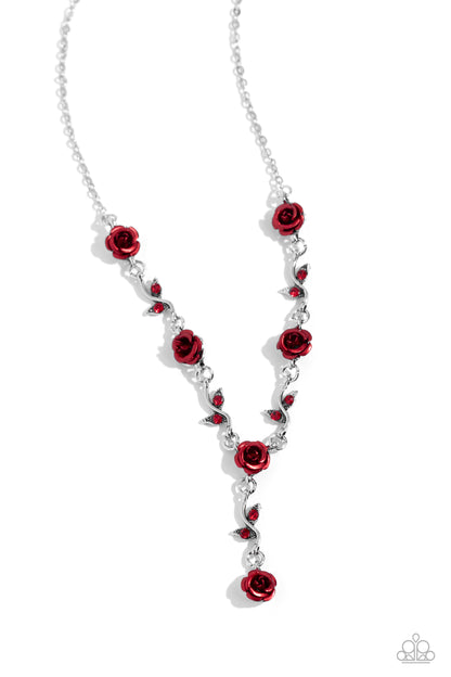 ROSE Without Saying... - red - Paparazzi necklace