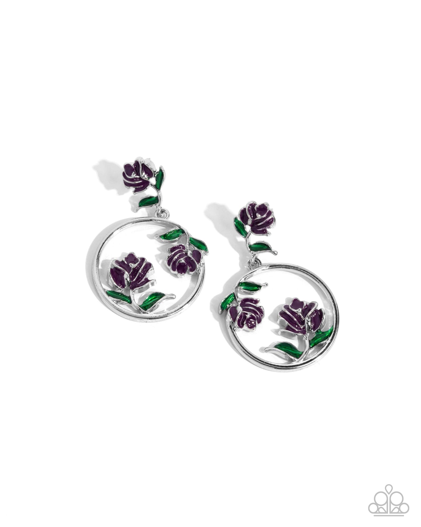 ROSE to You - purple - Paparazzi earrings