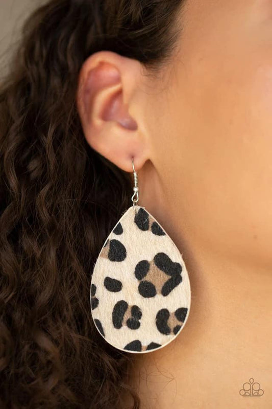 Ra, Ra, Roar - brown - Paparazzi earrings