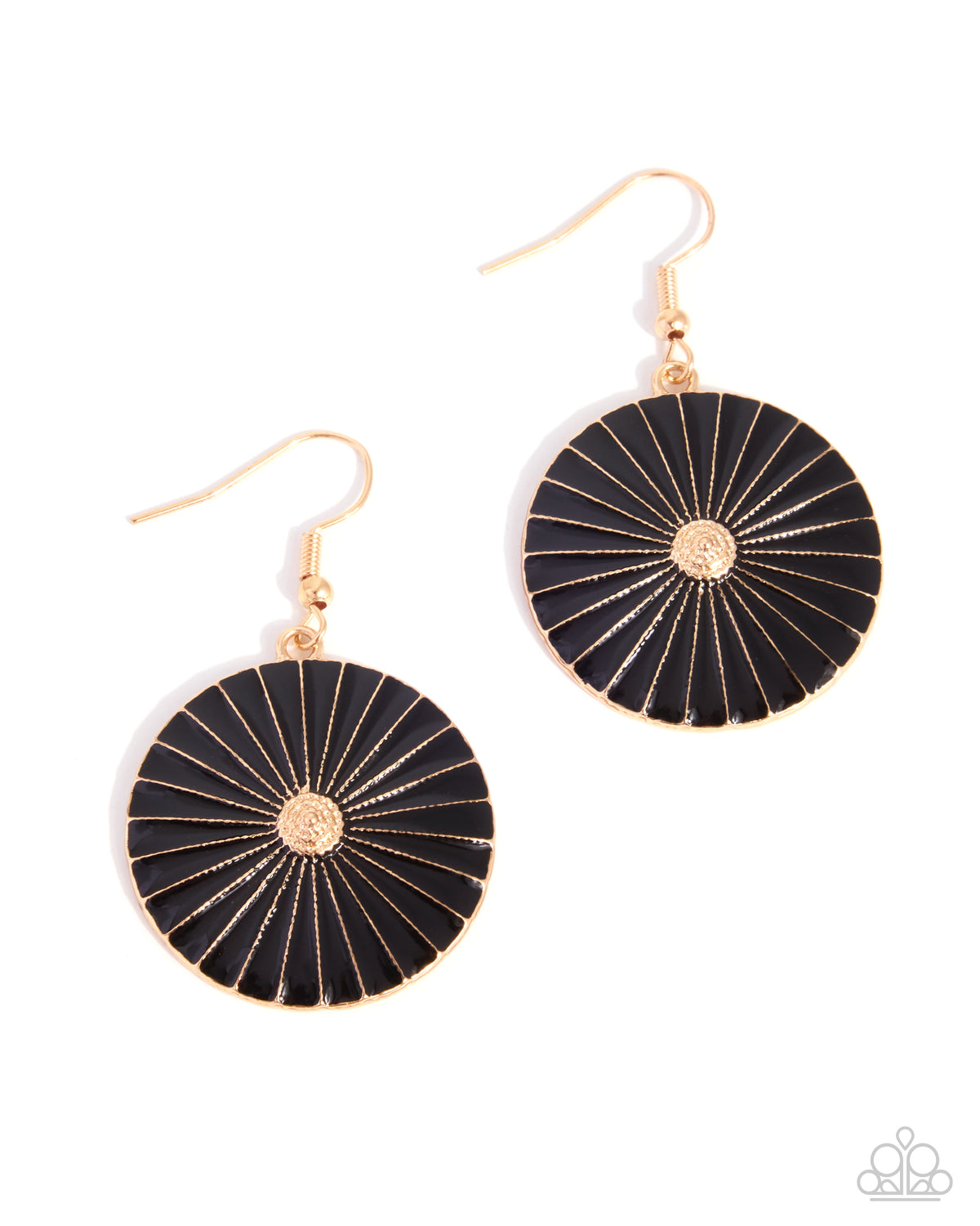 Radial Review - black - Paparazzi earrings