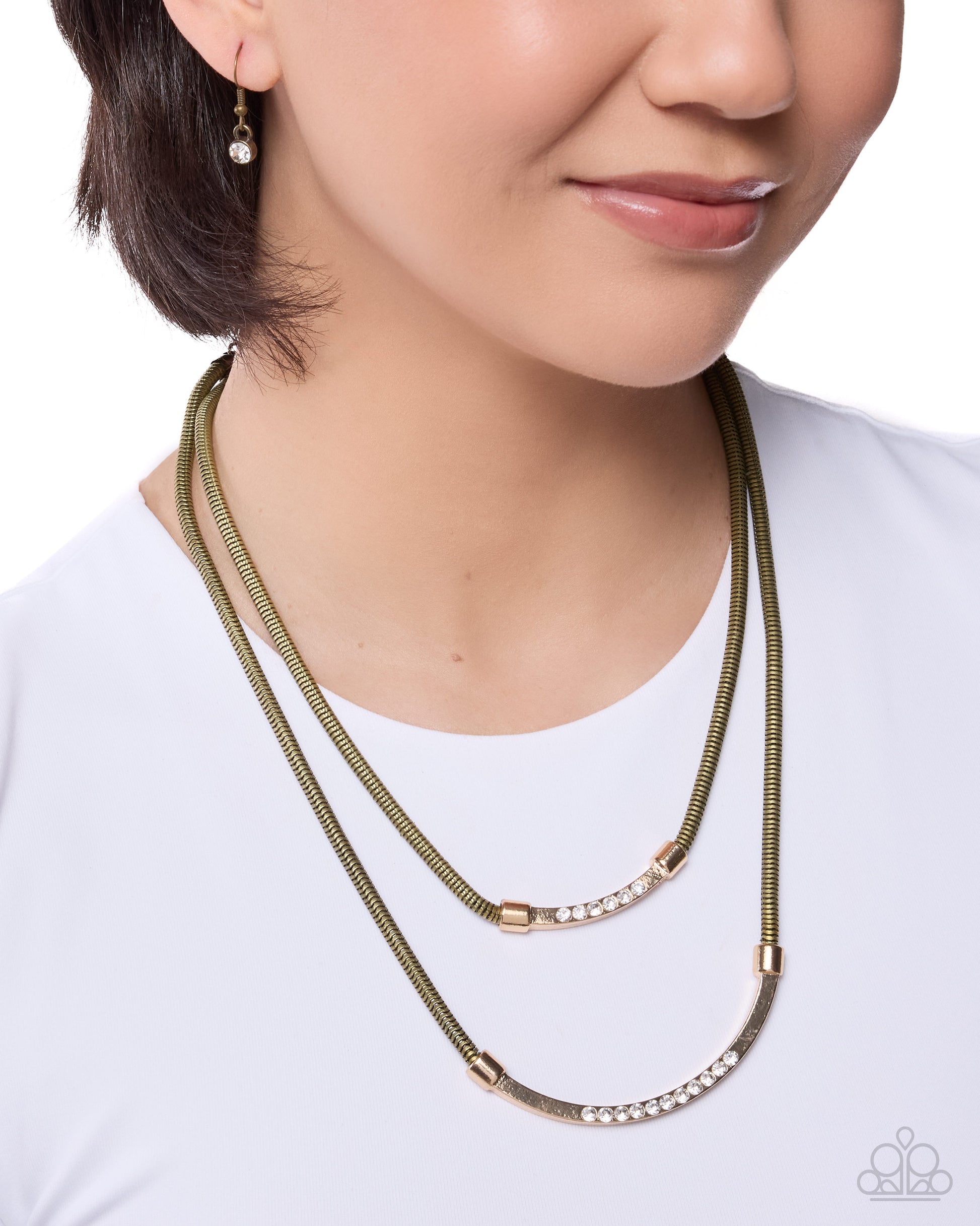 Radiant Ratio - brass - Paparazzi necklace