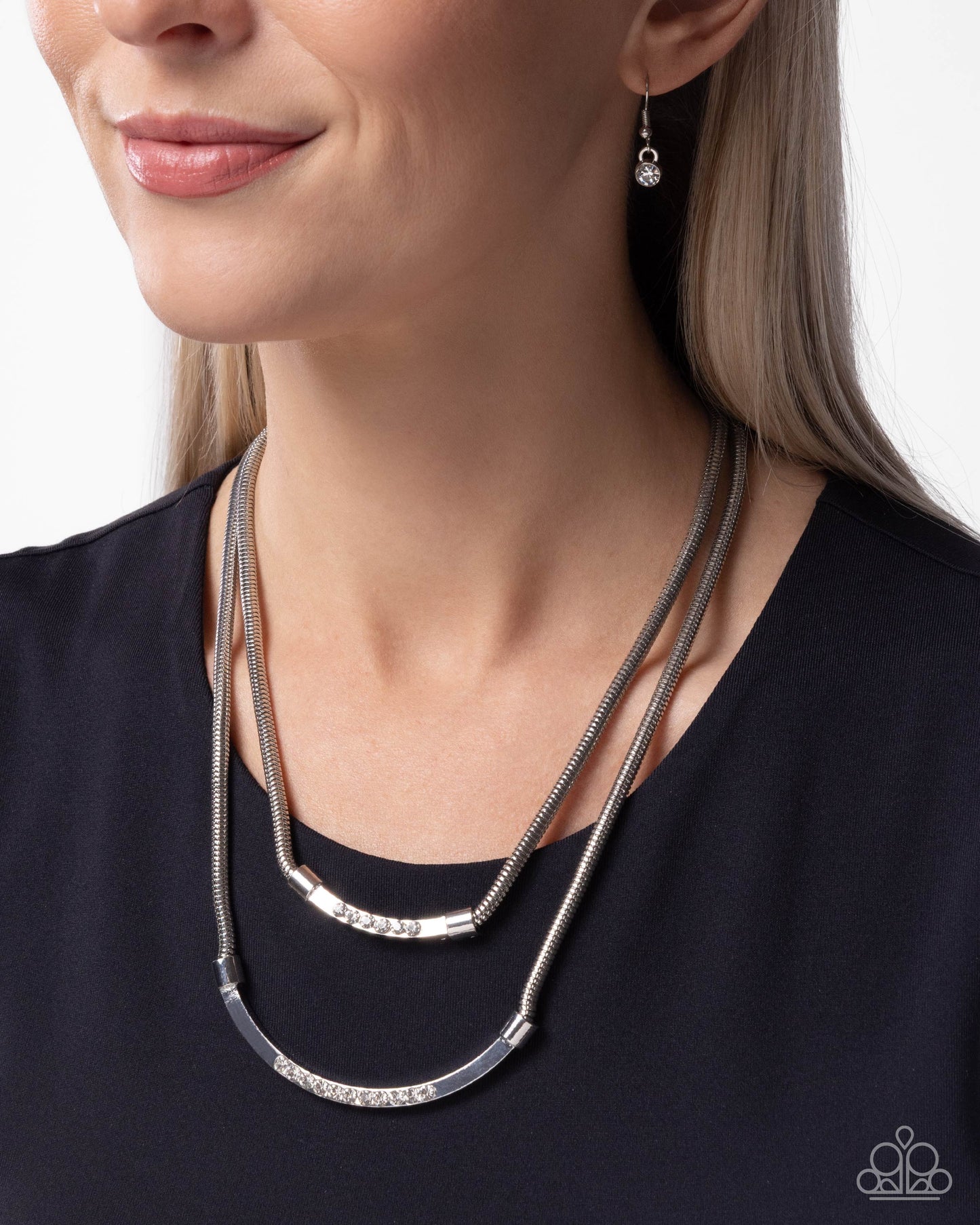 Radiant Ratio - white - Paparazzi necklace