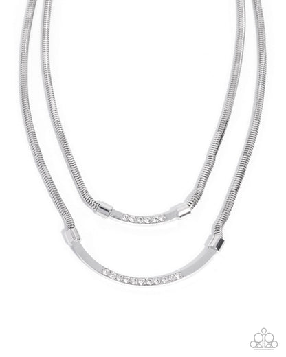 Radiant Ratio - white - Paparazzi necklace